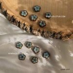 خرج کار کریستال چک آبی 3 سانتی