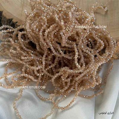 کریستال چک سایز ۲ - کرم طلایی روشن