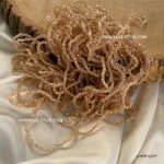 کریستال چک سایز ۲ - طلایی کرم