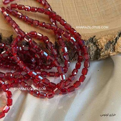 کریستال قرمز مستطیل بزرگ - 0/5 سانت