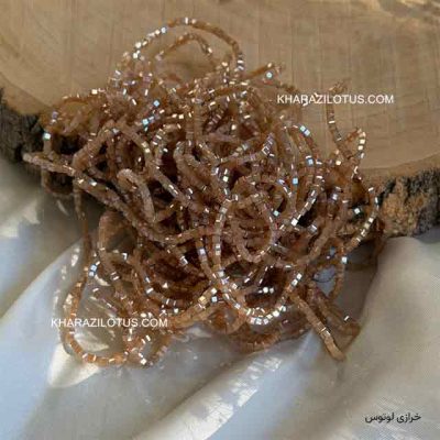 کریستال چک سایز ۲ مربعی - طلایی