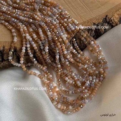 کریستال چک دو رنگ سایز 2 (کاکائویی مسی)