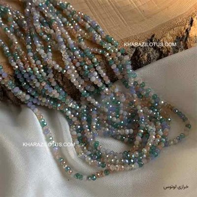 کریستال چک دو رنگ سایز 2 (کاکتوسی خاکستری)