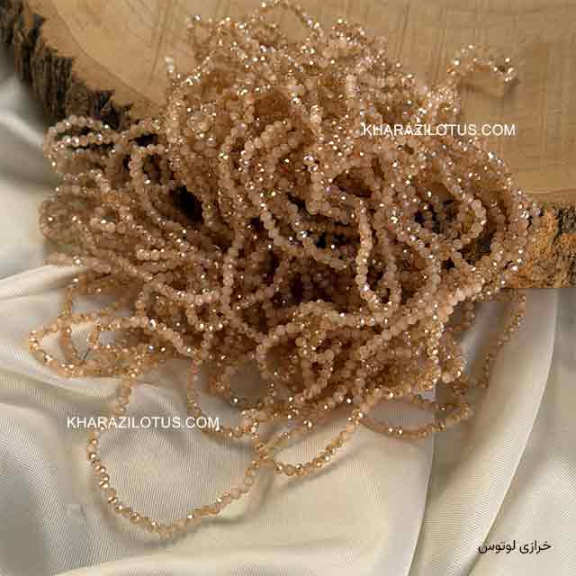 کریستال چک سایز ۲ - طلایی کرم کریستال چک سایز ۲ - طلایی کرم