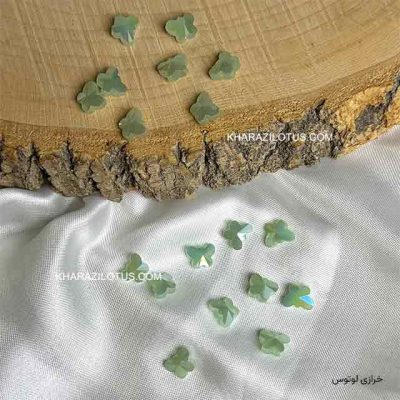 کریستال سواروسکی پروانه سبز مات