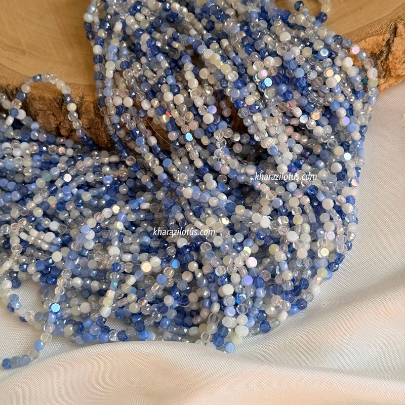 5908968929160269392 کریستال چک مدل دایره تخت – آبی - تصویر 1